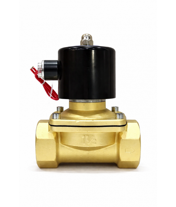 Wellon SV 220V 1.5 Inch Brass Solenoid Valve – Heavy Duty Industrial Water Control Valve